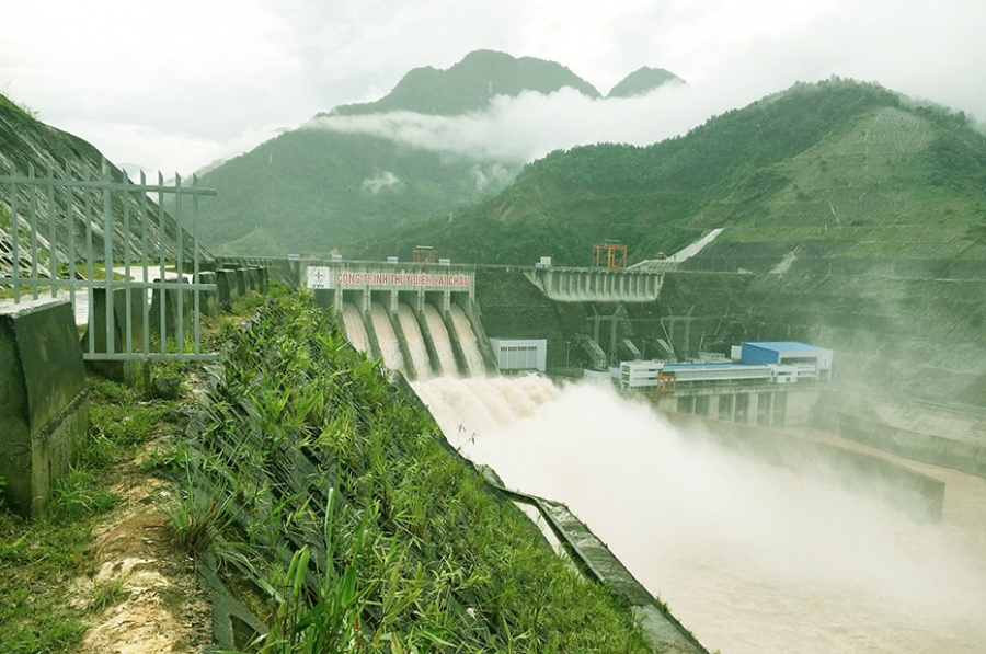 Phong cảnh hùng vĩ hiếm có tại Nhà máy Thủy điện Lai Châu